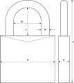 ABUS | Padlock with Key Brass 85