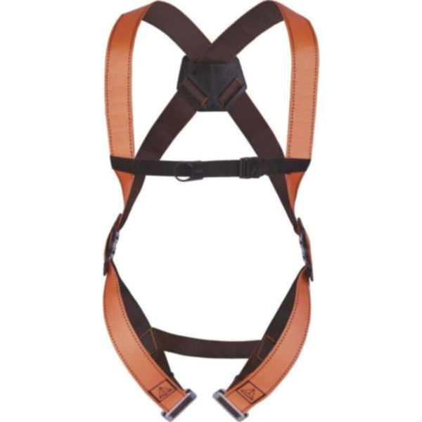 DELTAPLUS | Fall Arrester HEVO Harness 1 Back Anchorage Point  Orange/Black