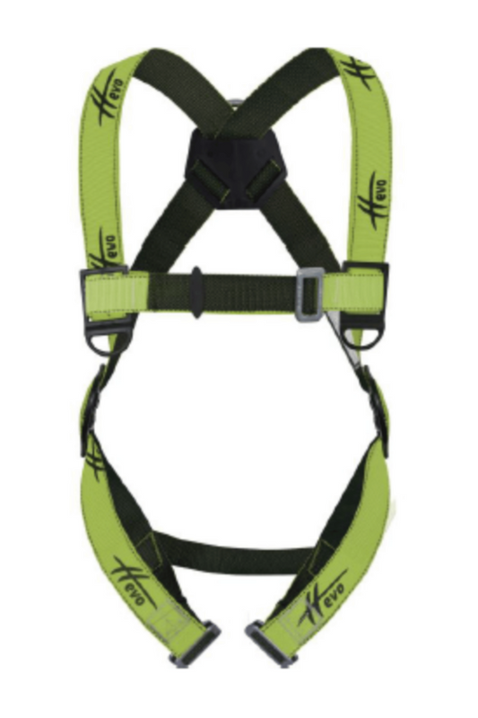 DELTAPLUS | Fall Arrester Hevo Harness 1 Back Anchorage Point Yellow/Black | HAR11MFBE