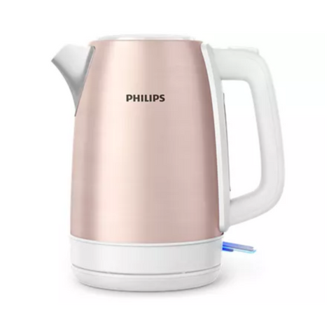 PHILIPS | 1.7Ltrs Kettle Entry Metal Kettle Plastic Lid Rose Gold | HD9350/96