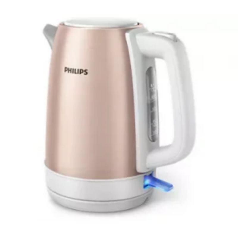 PHILIPS | 1.7Ltrs Kettle Entry Metal Kettle Plastic Lid Rose Gold | HD9350/96