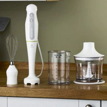 KENWOOD | Triblade Technology Hand Blender 600W with 500ml Chopper, 500ml Beaker, Whisk | HDP104WG