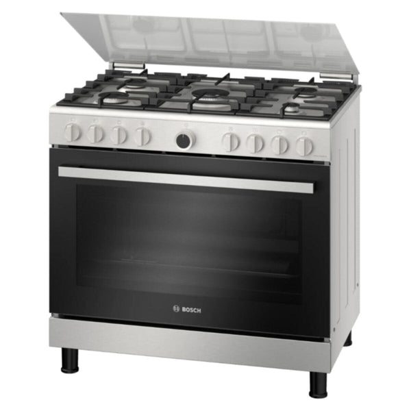 BOSCH | Serie 2 90cm Gas Range Cooker Stainless Steel | HGV1D0V50M
