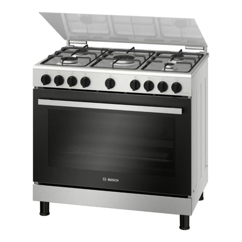 BOSCH | Serie 2 60cm Gas Range Cooker Stainless Steel | HGV1E0U50M