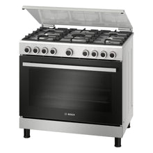 BOSCH | Serie 4 90cm Gas Range Cooker Stainless Steel | HGVDA0Q50M