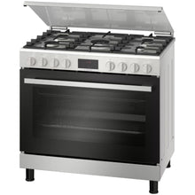 BOSCH | Serie 6 90cm Gas Range Cooker Stainless Steel | HGW3ASQ50M