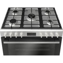 BOSCH | Serie 6 90cm Gas Range Cooker Stainless Steel | HGW3ASQ50M
