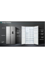 HISENSE | Side By Side Refrigerator With Water Dispenser 670Ltr | TE0174538