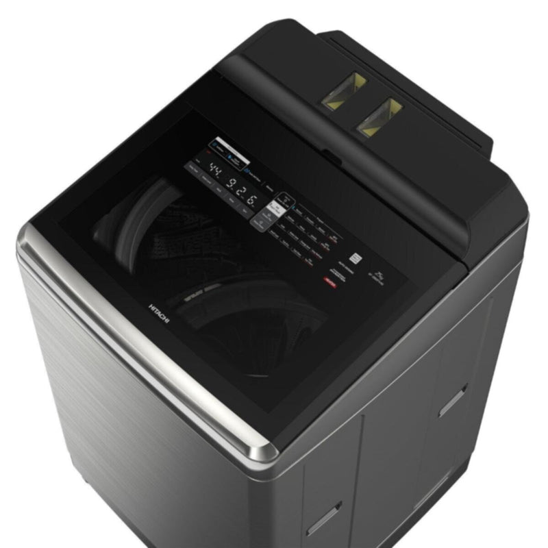 HITACHI | Top Load Washing Machine 25 kg Silver With Auto Dosage sysytem | HITCAPWMU00044