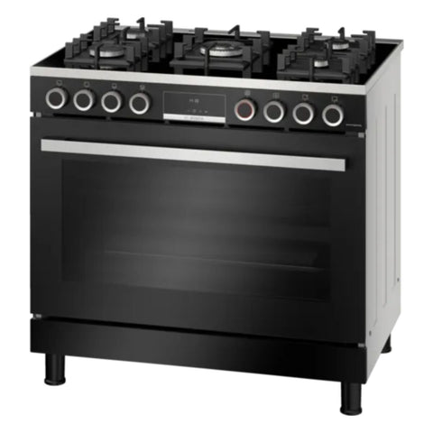 BOSCH | Series 8 5 Gas Burners Cooker Black | HJY5G7V60M