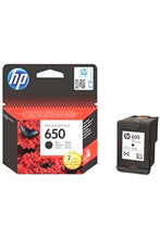 HP | 650 Black Original Ink Advantage Cartridge | CZ101AE