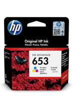 HP | 653 Tri-Color Original Ink Advantage Cartridge | 3YM74AE
