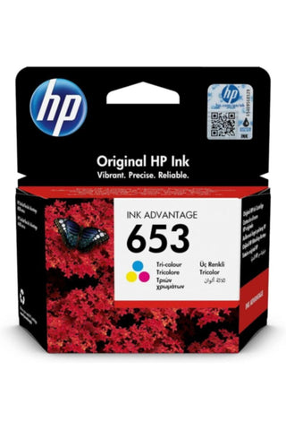 HP | 653 Tri-Color Original Ink Advantage Cartridge | 3YM74AE