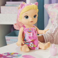 HASBRO | Baby Alive Glam Spa Baby Doll, Unicorn, Color Reveal Nails and Makeup, 12.8-Inch Waterplay Toy, Kids 3 and Up, Blonde Hair | HSO106TOY01489
