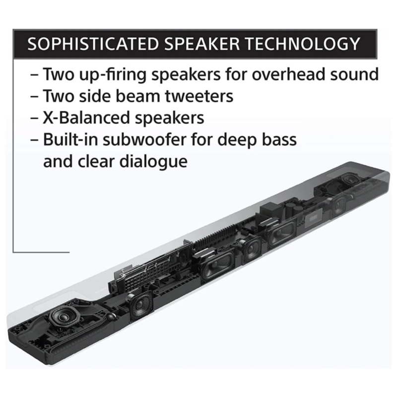 SONY | Premium Segment Sound Bar With Subwoofer | HT-A5000/B+SUB WOOFER SW5