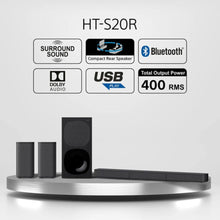 SONY | Real 5.1ch Home Cinema Soundbar System 400W  | HT-S20R