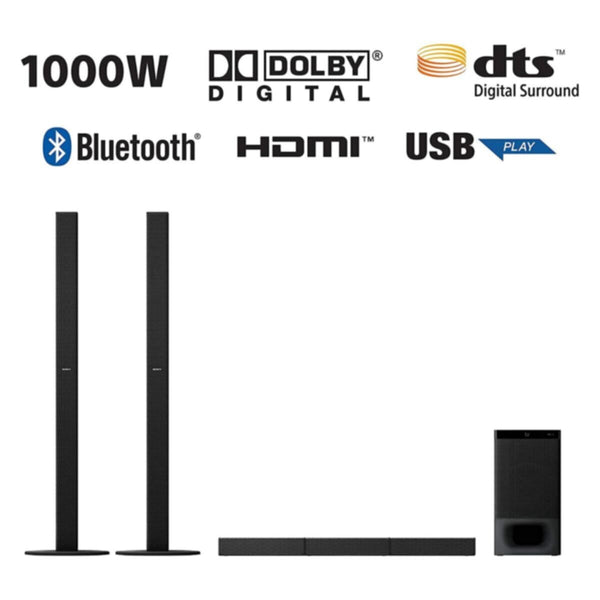 SONY | 5.1ch Home Cinema Soundbar System with Bluetooth Technology 1000W | HT-S700RF