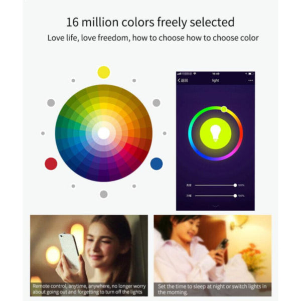 MARRATH | Smart Wi-Fi 16 million multi colors RGBW LED Bulb | MSHL15