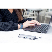 DCU SPAIN | Multi-Hub Dock USB C To HDMI + 3 USB 3.0 + RJ45 (Ethernet) + Card Reader + Pendrive + 3.5MM Headphone Jack | 391166