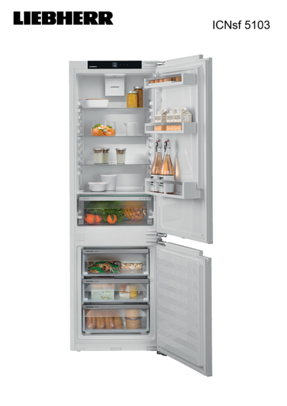 LIEBHERR | 253Ltrs Sliding Door Built-In Refrigerator No Frost | ICNSf 5103