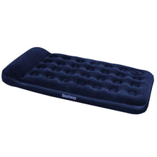 BESTWAY | Inflatable Flocked Airbed with Built in Foot Pump 188 x 99 x 28 cm | BES115TOY01164