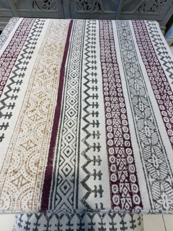 NAQSH GALLERY | Small Table Set With Four Chairs (Beige And Red) | 10000546