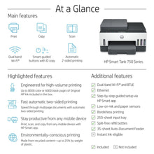 HP | Smart Tank 750 All in One Printer | 6UU47A