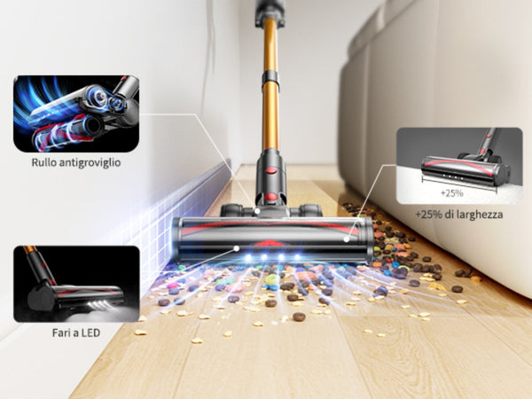 Honiturer Cordless Vacuum Cleaner X7 Led Touch Screen 1.5L 550W