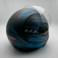 UP2 LEVO Motorsport Helmet i-40 Black Blue | MGS-017