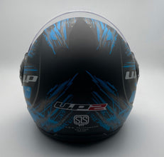 UP2 LEVO Motorsport Helmet i-40 Black Blue | MGS-017