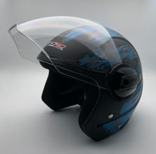 UP2 LEVO Motorsport Helmet i-40 Black Blue | MGS-017