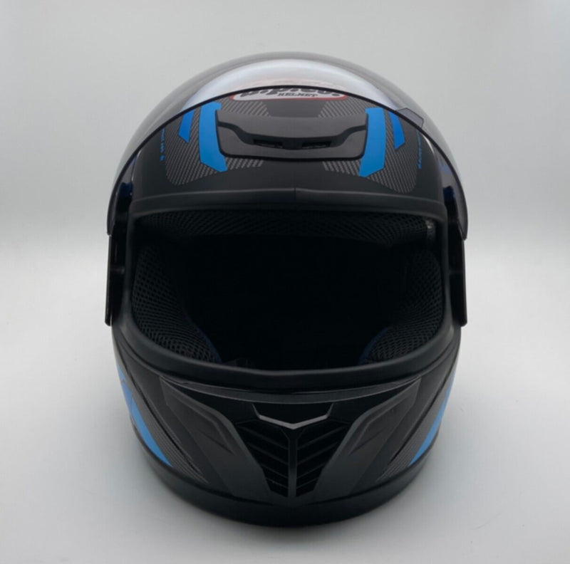 UP CO Challenger 63 Motorsport Helmet Black-Blue | MGS-015