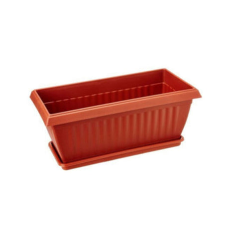 Plastic Pot Rectangular Shape-446 L65xW25xH20