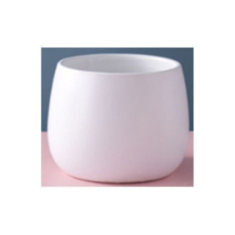 Table Ceramic Pot for Plants - Matte Finishing Single Pcs | 10.5x13x10CM