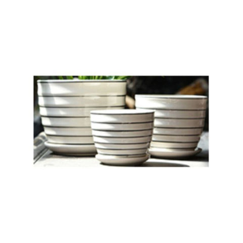 Table Ceramic Pot for Plants in 3 Sizes | 17cm X 14cm | 14cm X 10cm | 10cm X 9cm