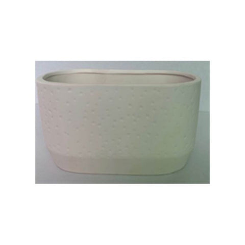 Table Ceramic Pot for Plants Single Pcs | 19.5x10x11.2CM |