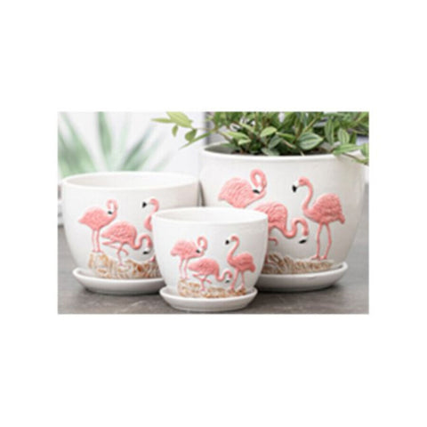 Table Ceramic Pot for Plants in 3 Sizes | 17cm X 14cm | 14cm X 11cm | 10cm X 10cm