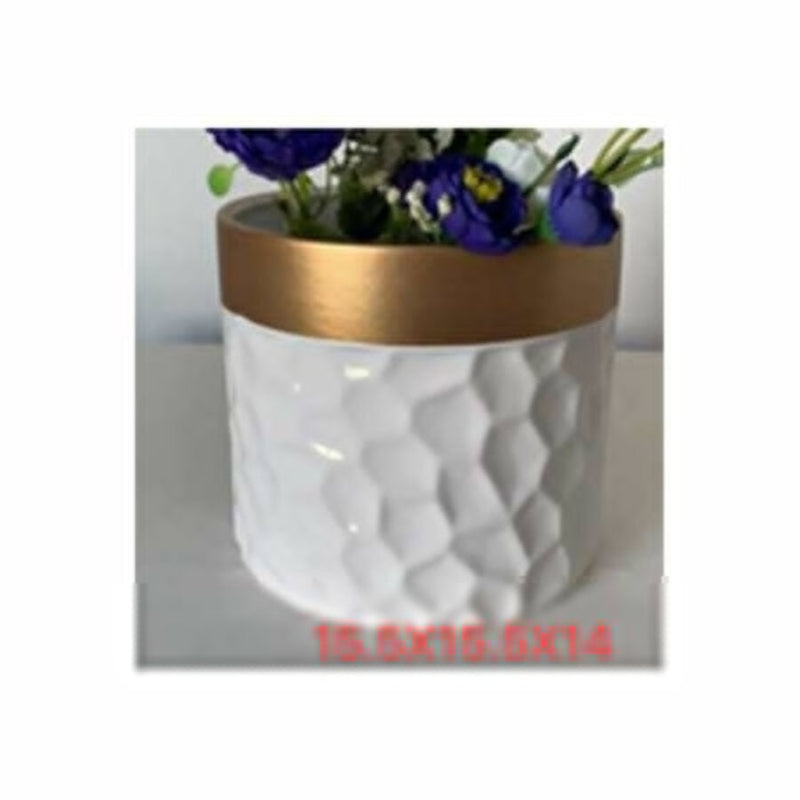 Table Ceramic Pot for Plants Single Pcs | 15.5x15.5x14CM