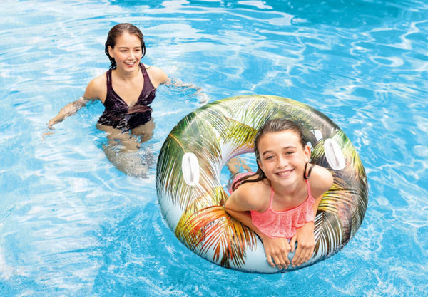 INTEX | Lush Tropical Inflatable Pool Swim Tubes - Assorted Colors | 42158263