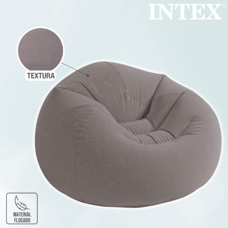 INTEX | Beanless Bag Inflatable Chair Grey  | 68579