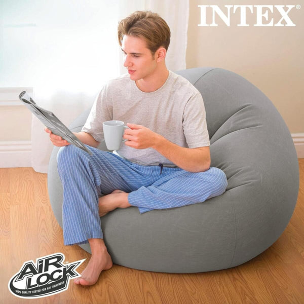 INTEX | Beanless Bag Inflatable Chair Grey  | 68579
