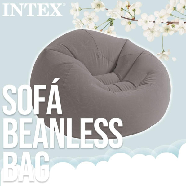 INTEX | Beanless Bag Inflatable Chair Grey  | 68579
