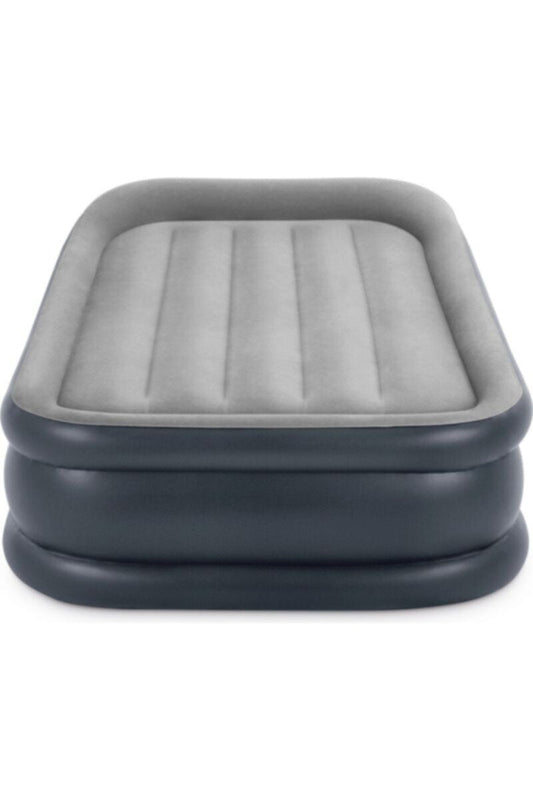 INTEX | Twin Deluxe Pillow Rest Airbed With Fiber-Tech Rp (220-240V Internal Pump) 191 x 99 x 42 cm | 42164132