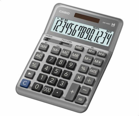CASIO | Busniess Desktop Digital Calculator 14 Digits | DM-1400F-W-DP