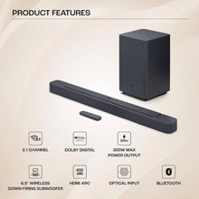 JBL | Bar 2.1 Deep Bass (MK2) Soundbar with Wireless Subwoofer - Black