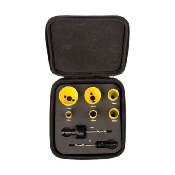 STARRETT | 6 Piece Electricians Fast Cut Bi-Metal Hole Saw Kit | KFC06022
