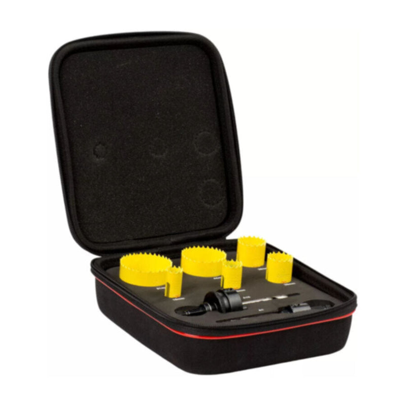 STARRETT | 6 Piece Electricians Fast Cut Bi-Metal Hole Saw Kit | KFC06022
