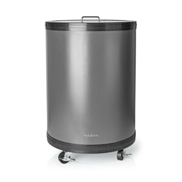 NEDIS | Party Cooler 30 Ltr | 220 - 240 V AC | Aluminum | Adjustable Temperature 0Â°C to 16Â°C | KAPC030SS