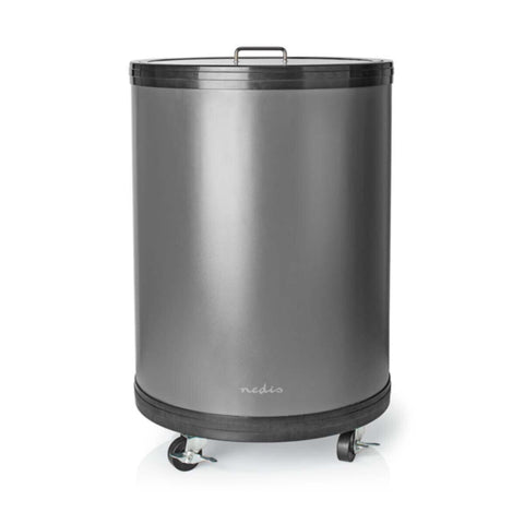 NEDIS | Party Cooler 30 Ltr | 220 - 240 V AC | Aluminum | Adjustable Temperature 0Â°C to 16Â°C | KAPC030SS