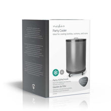 NEDIS | Party Cooler 30 Ltr | 220 - 240 V AC | Aluminum | Adjustable Temperature 0Â°C to 16Â°C | KAPC030SS